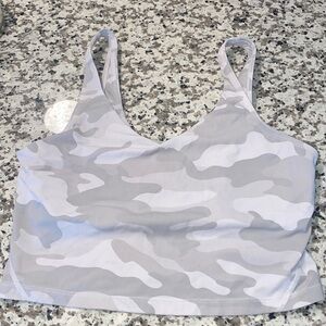 Cropped athletic tank top